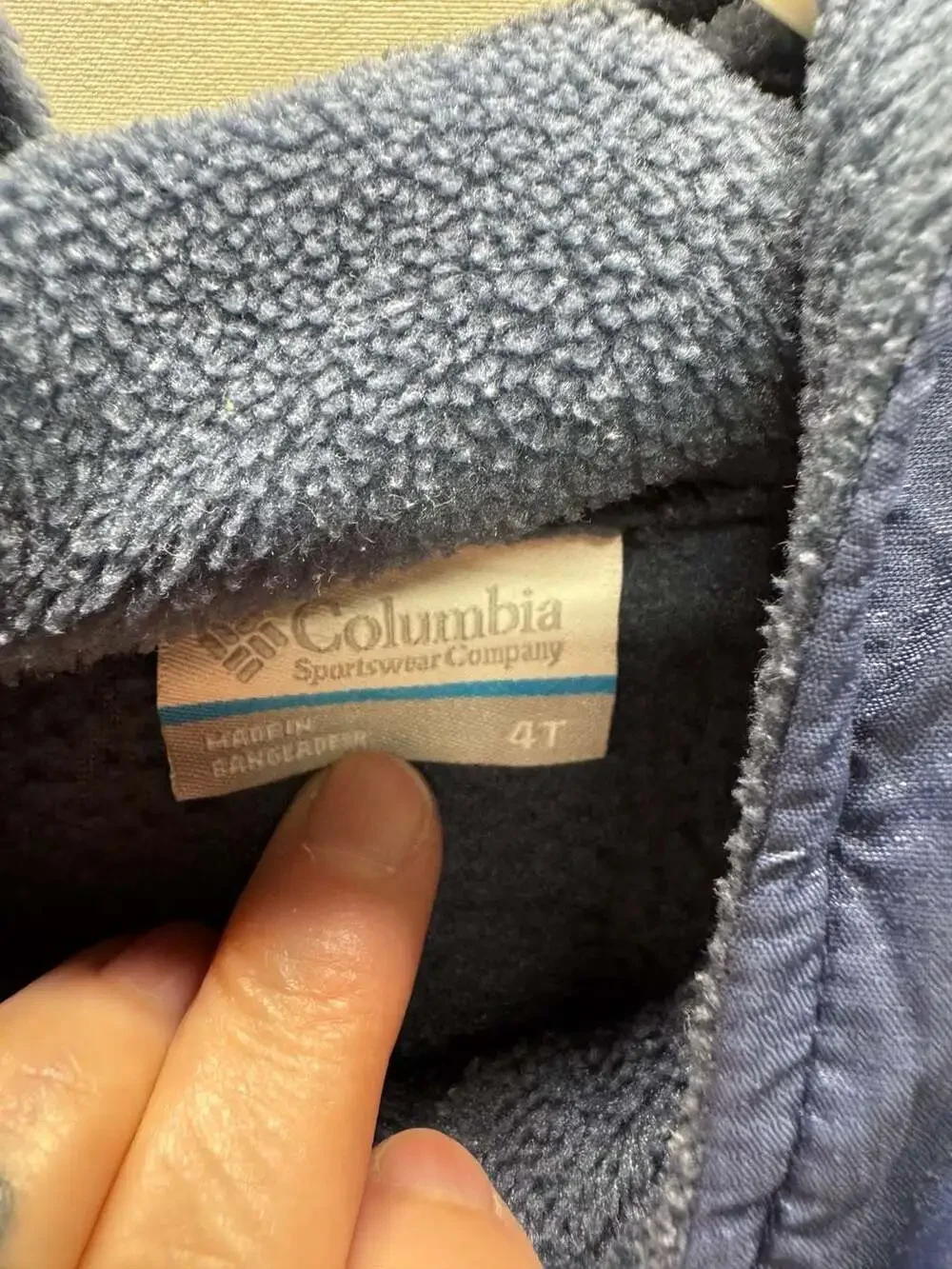 Columbia Toddler Steens Mt II Overlay Hooded Fleece Jacket Blue Floral Size 4T